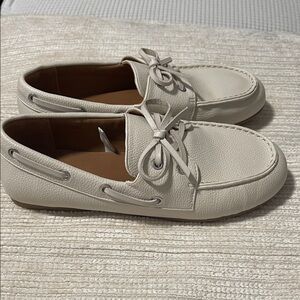 Women  Cream Boat Shoes